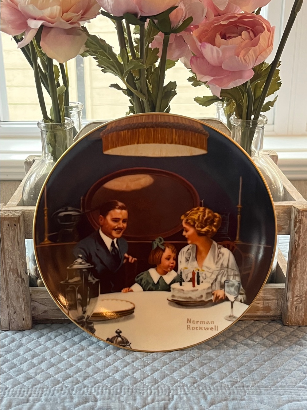 Norman Rockwell "The Birthday Wish" Collector's Plate